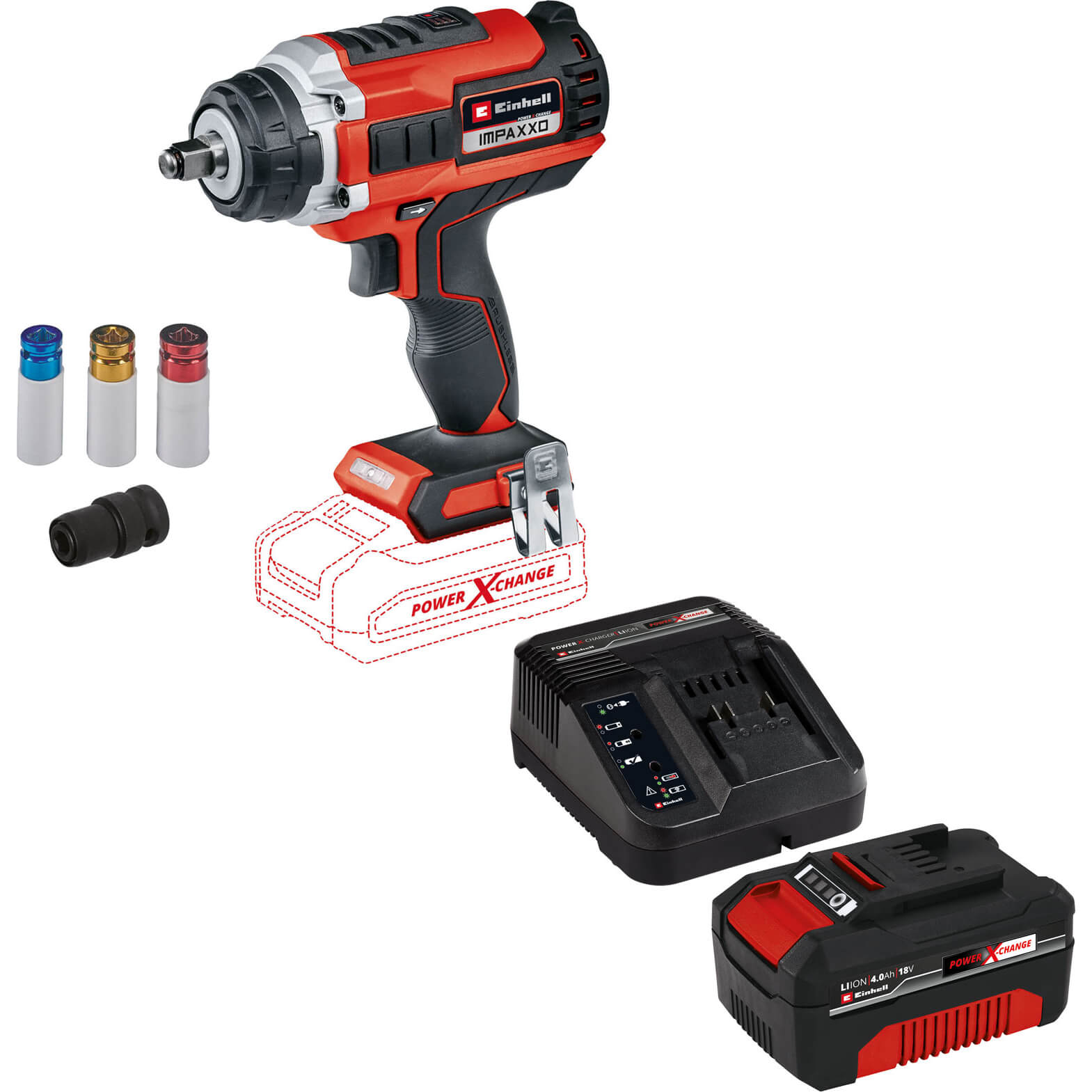 Einhell IMPAXXO 18/400 18v Cordless Brushless 1/2" Impact Wrench 1 x 4ah Li-ion Charger No Case Price Comparisons | Compare The Build