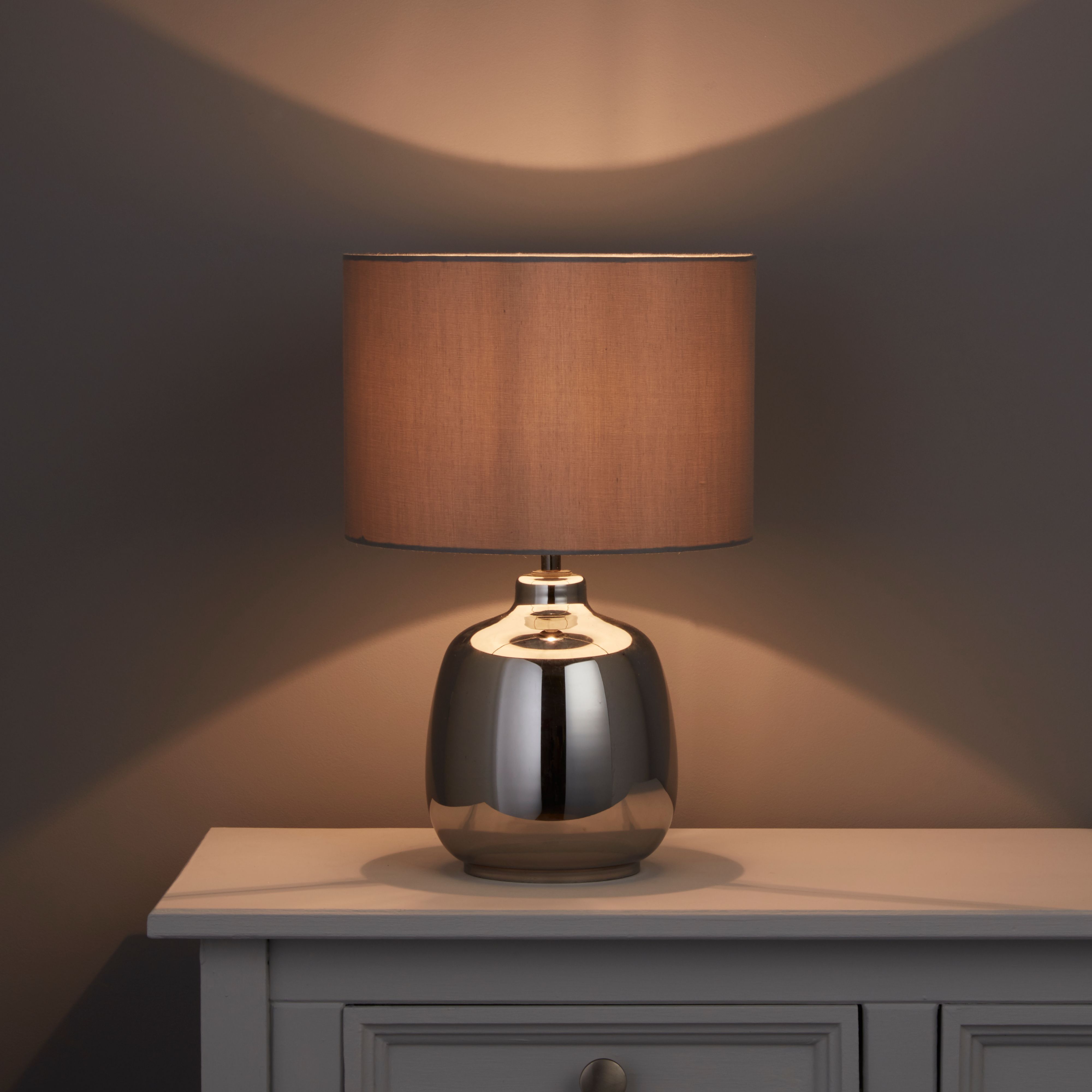 Colours Alphie Matt Grey Table Lamp Price Comparisons | Compare The Build