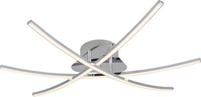 Colours Alani Chrome Effect Ceiling Light Price Comparisons | Compare The Build