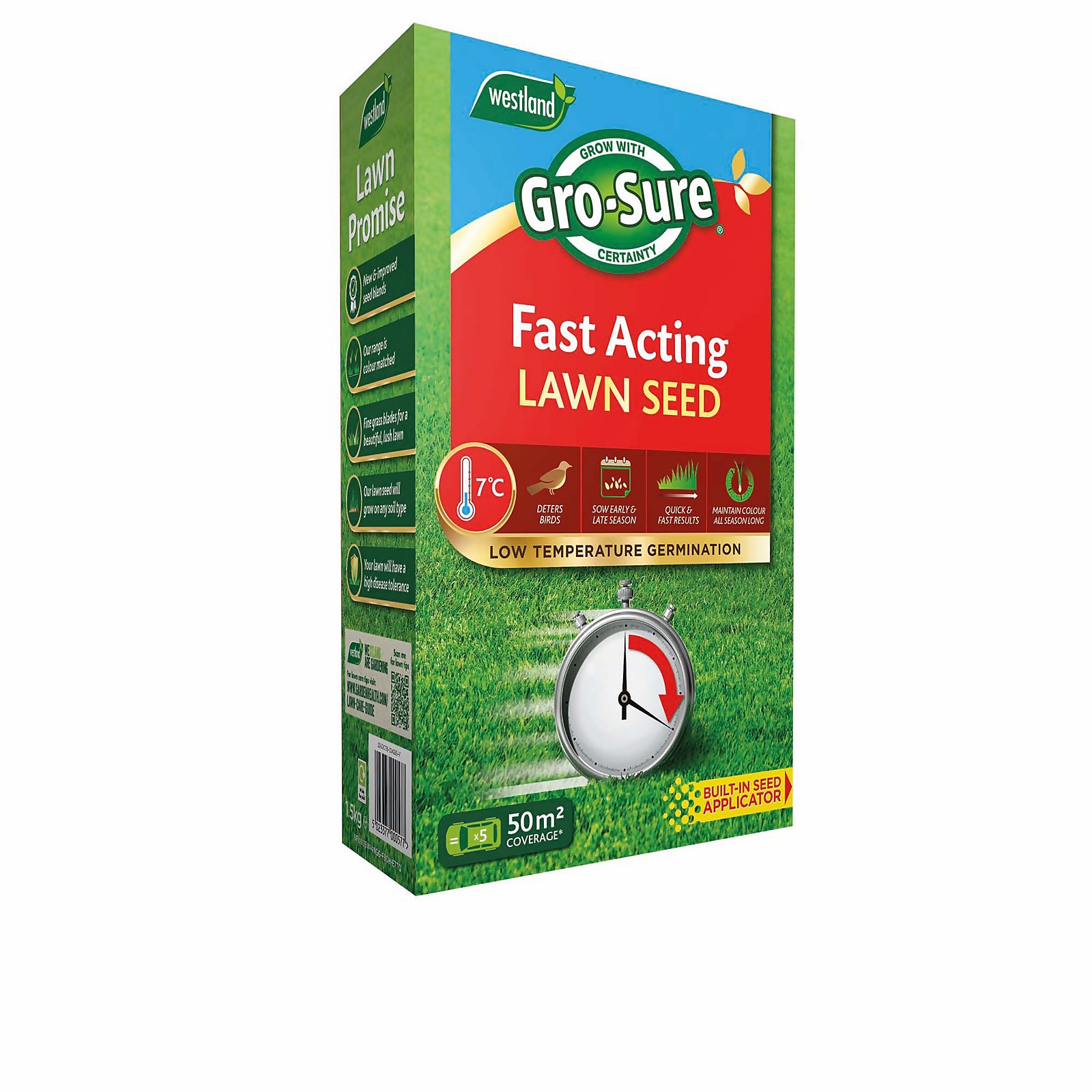 Gro-Sure Fast Acting Lawn Seed 1.6Kg Price Comparisons | Compare The Build