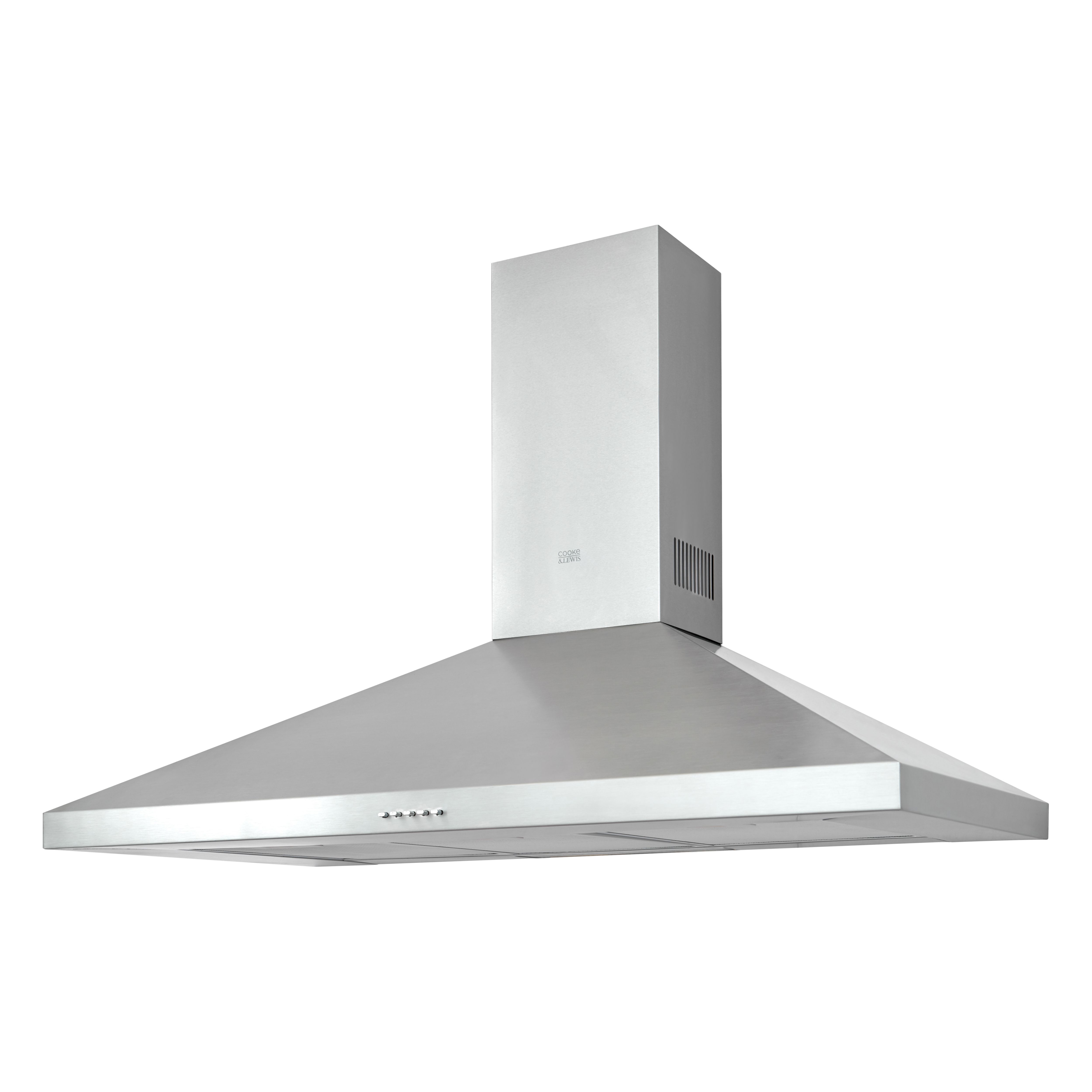 Cooke & Lewis Clchs100 Inox Stainless Steel Chimney Cooker Hood, (W)100Cm | Compare The Build