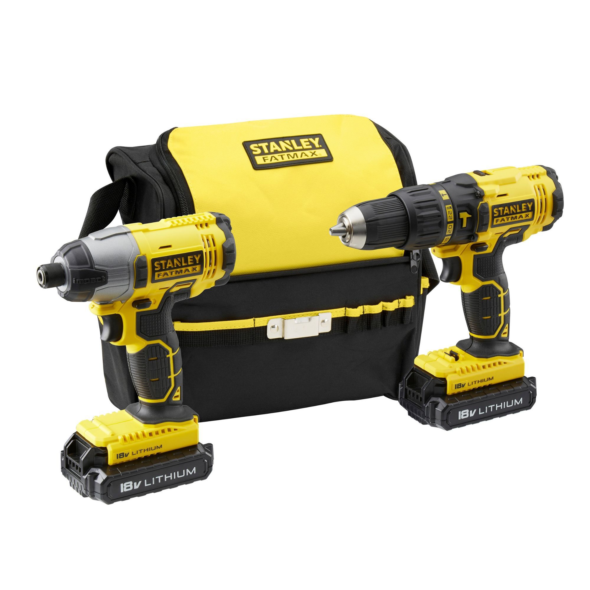 Stanley FatMax 18V 1.3Ah Li-ion Cordless Combi drill & impact driver FMCK465C2S-GB | Compare The Build