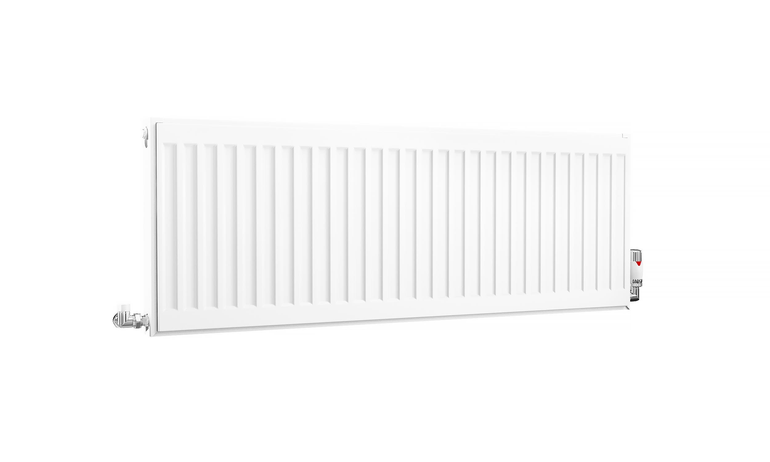 Kartell K-Rad Compact Horizontal Radiator, White, 400mm x 1100mm - Double Panel, Single Convector Price Comparisons | Compare The Build