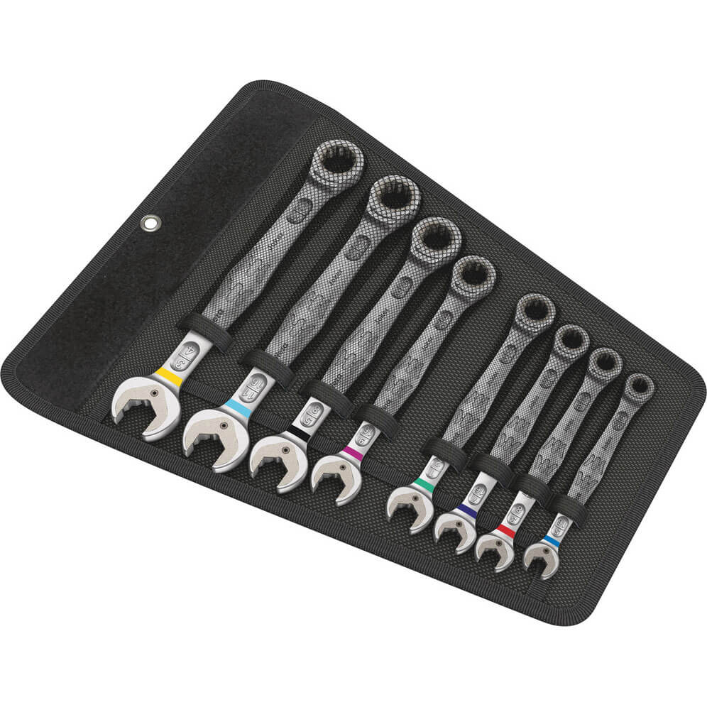 Wera 8 Piece Joker Ratchet Combination Spanner Set Imperial | Compare The Build