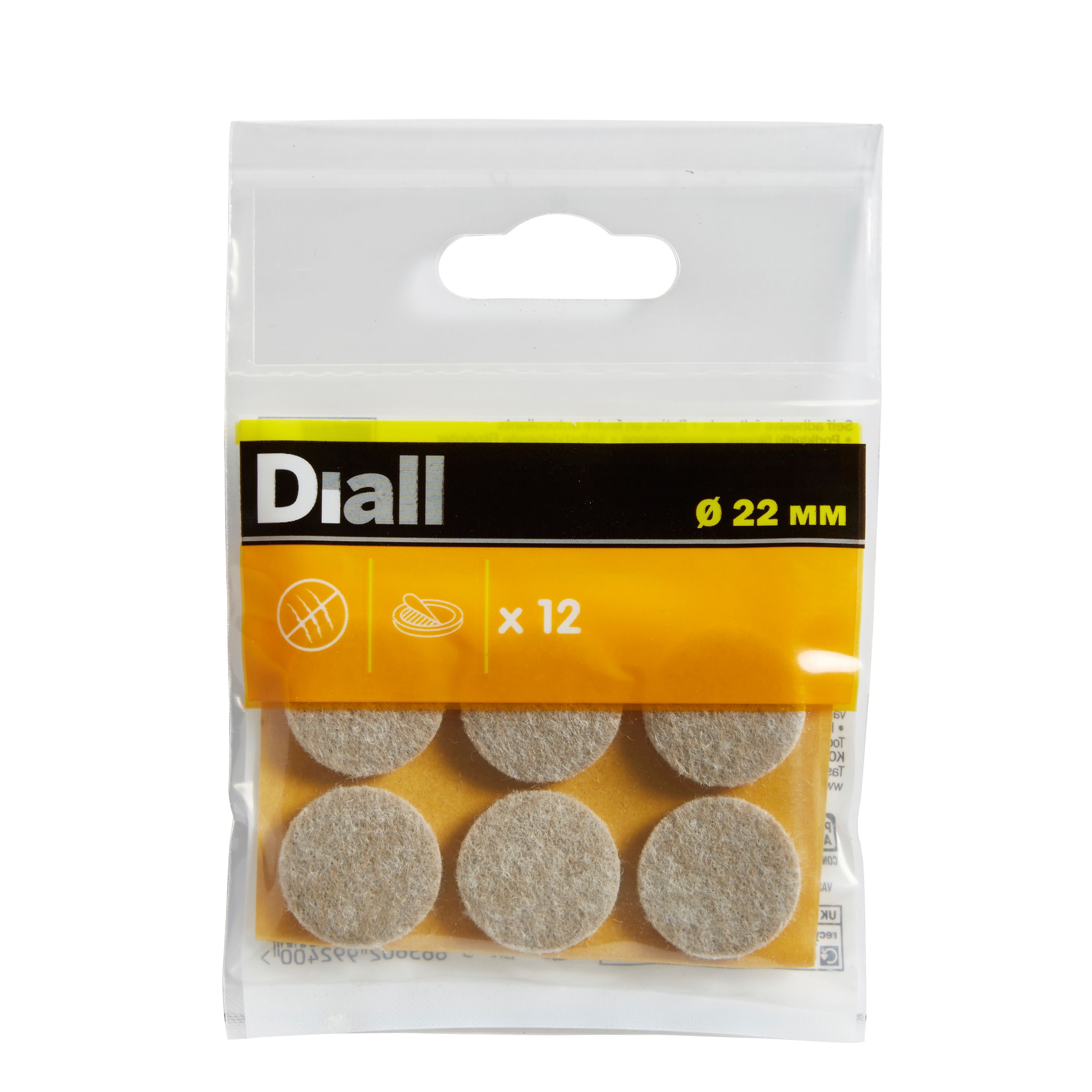 Diall Beige Felt Protection Pad (Dia)22mm, Pack Of 12 Price Comparisons | Compare The Build