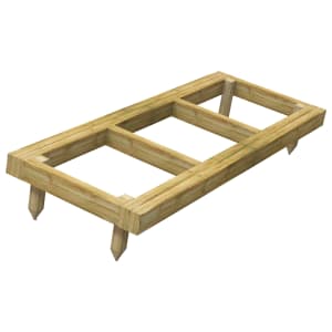 Power Sheds 2 x 6ft Pressure Treated Garden Building Base Kit | Compare The Build