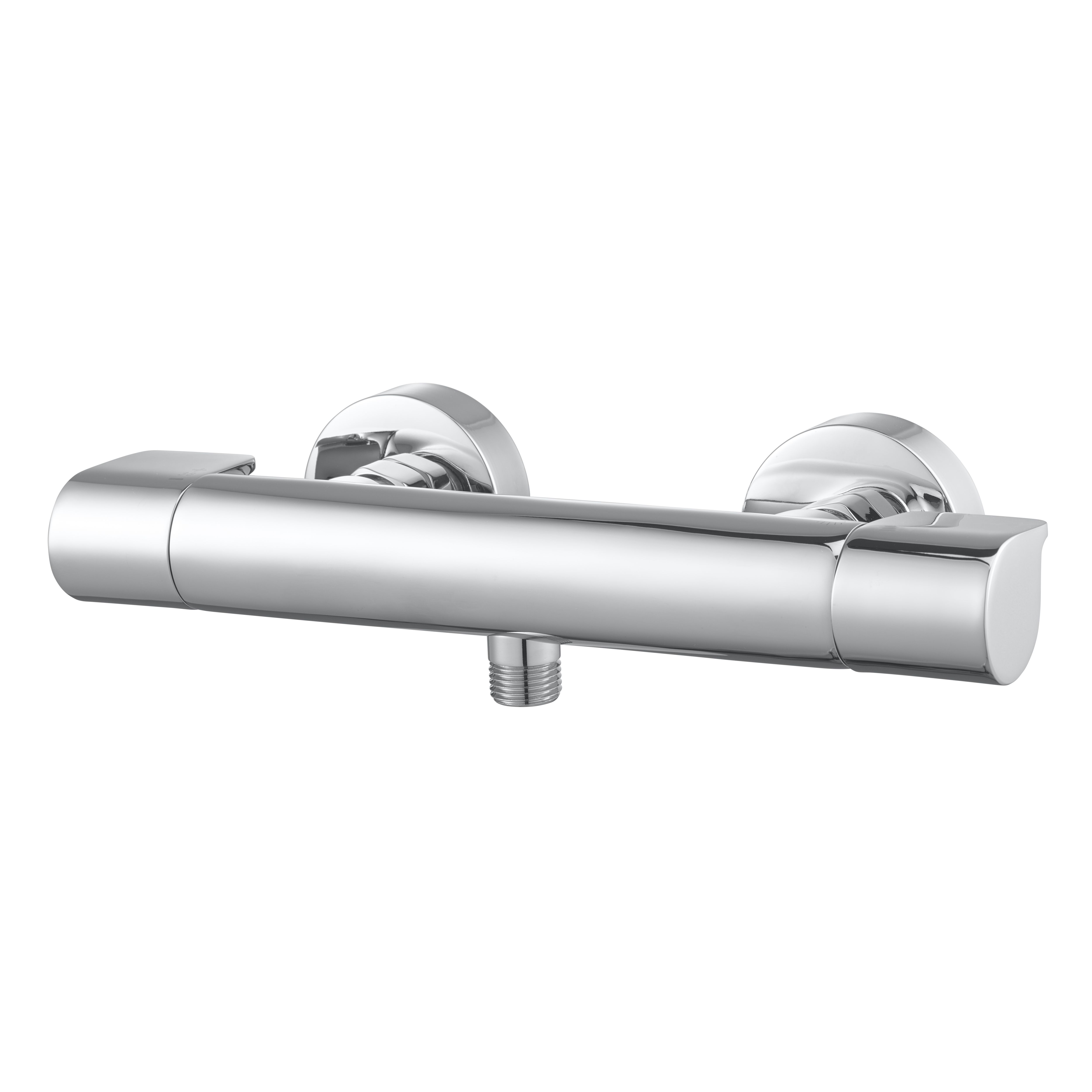 GoodHome Cavally Silver Chrome Effect 1 Outlet Wall Thermostatic Shower Mixer Price Comparisons | Compare The Build