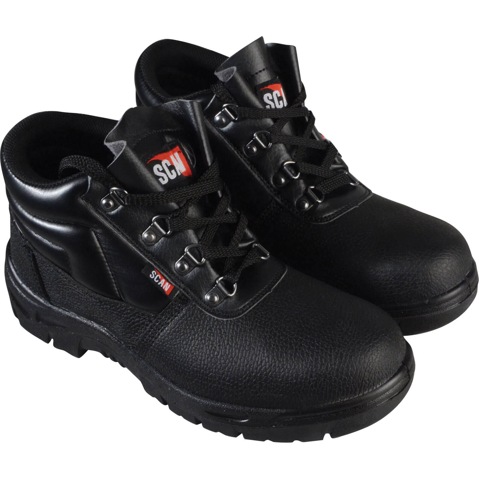 Scan Mens Dual Density Chukka Safety Boots Black Size 9 Price Comparisons | Compare The Build