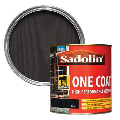 Sadolin Ebony Semi-Gloss Wood Stain, 1L | Compare The Build