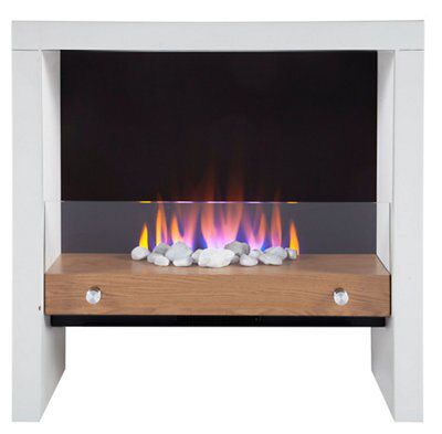 Blyss Poppy White Electric Fire Tf-3303Ema Price Comparisons | Compare The Build