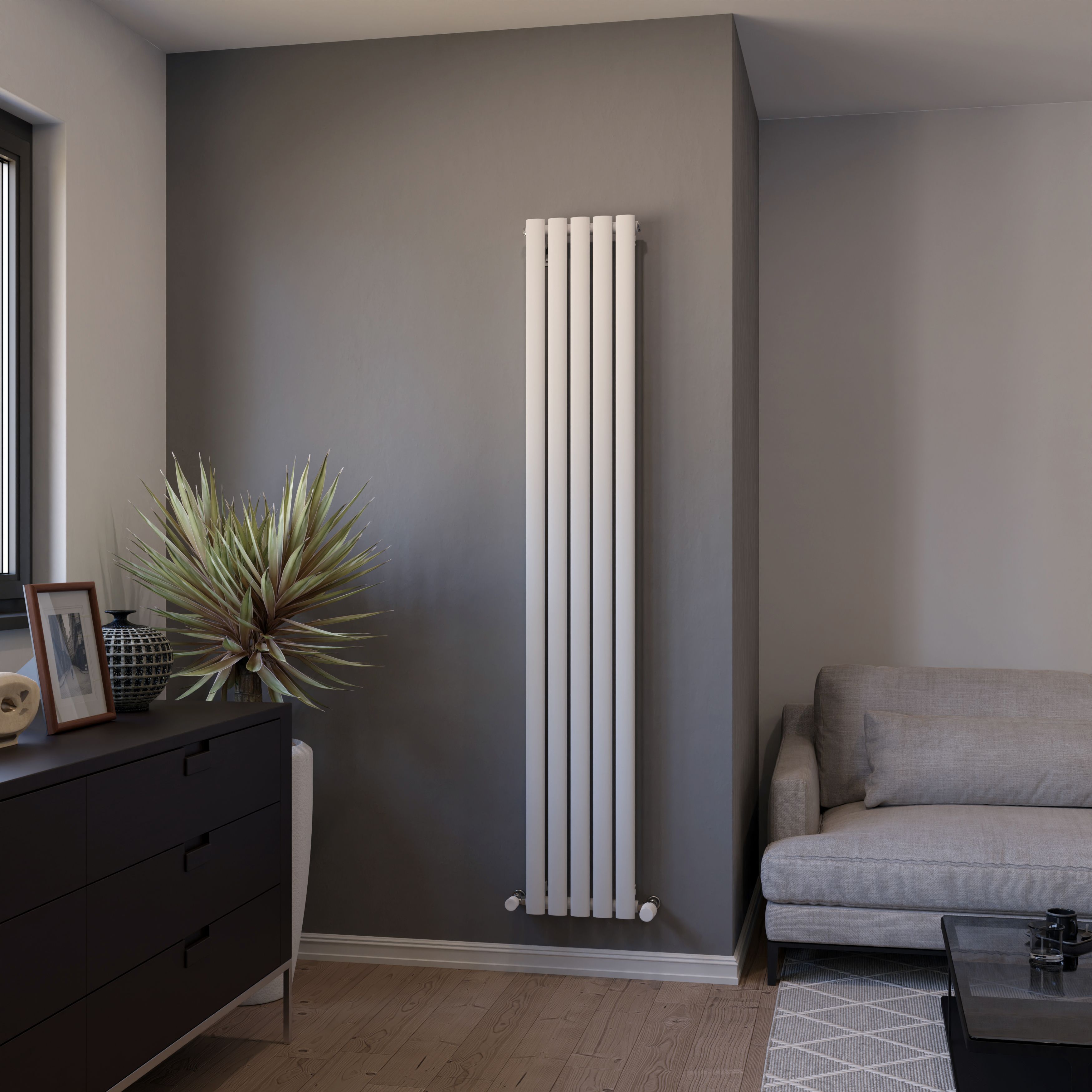 Ximax Champion White Vertical Designer Radiator, (W)294mm X (H)1800mm Price Comparisons | Compare The Build