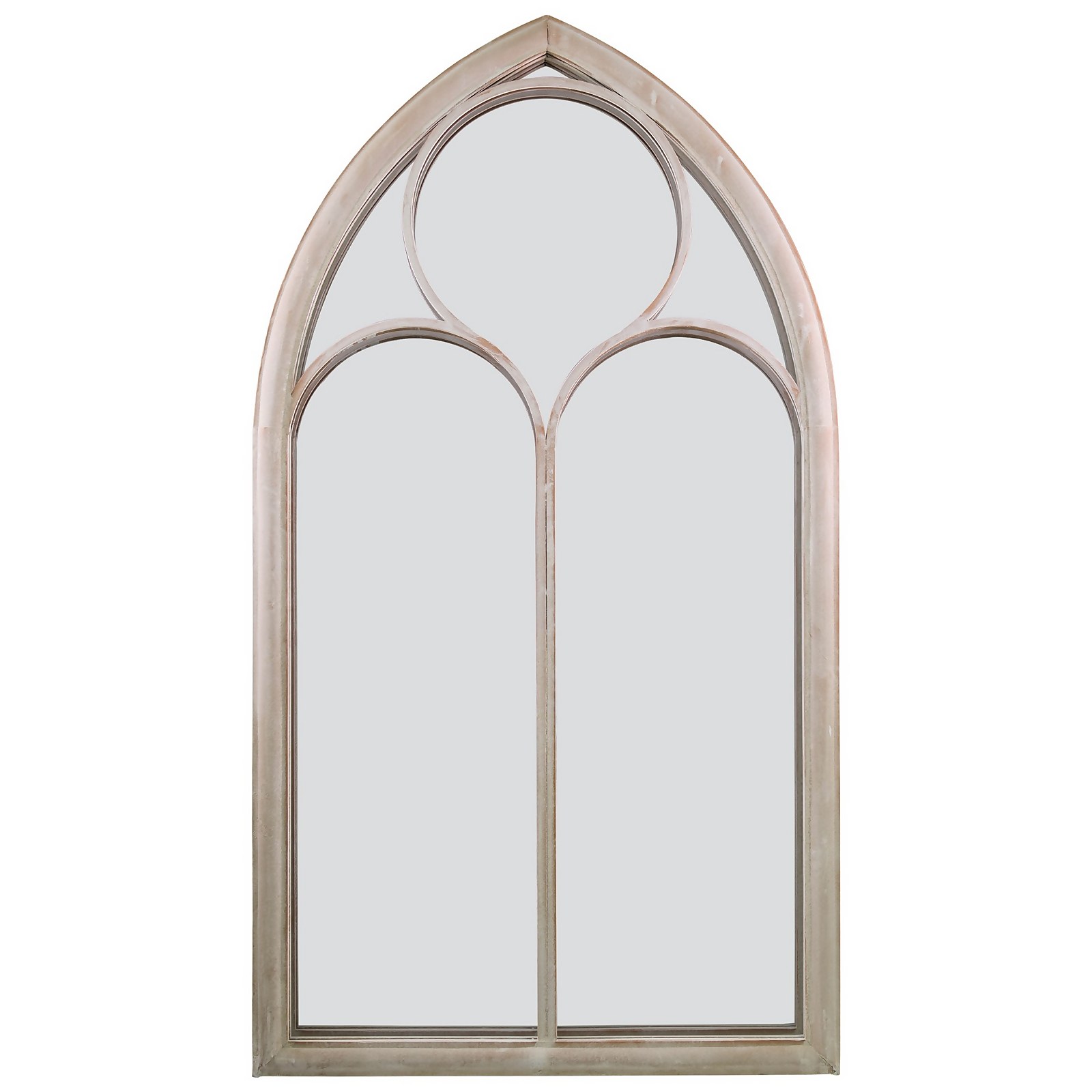 MirrorOutlet Somerley Chapel Arch Metal Garden Mirror - 112 x 61 cm Price Comparisons | Compare The Build