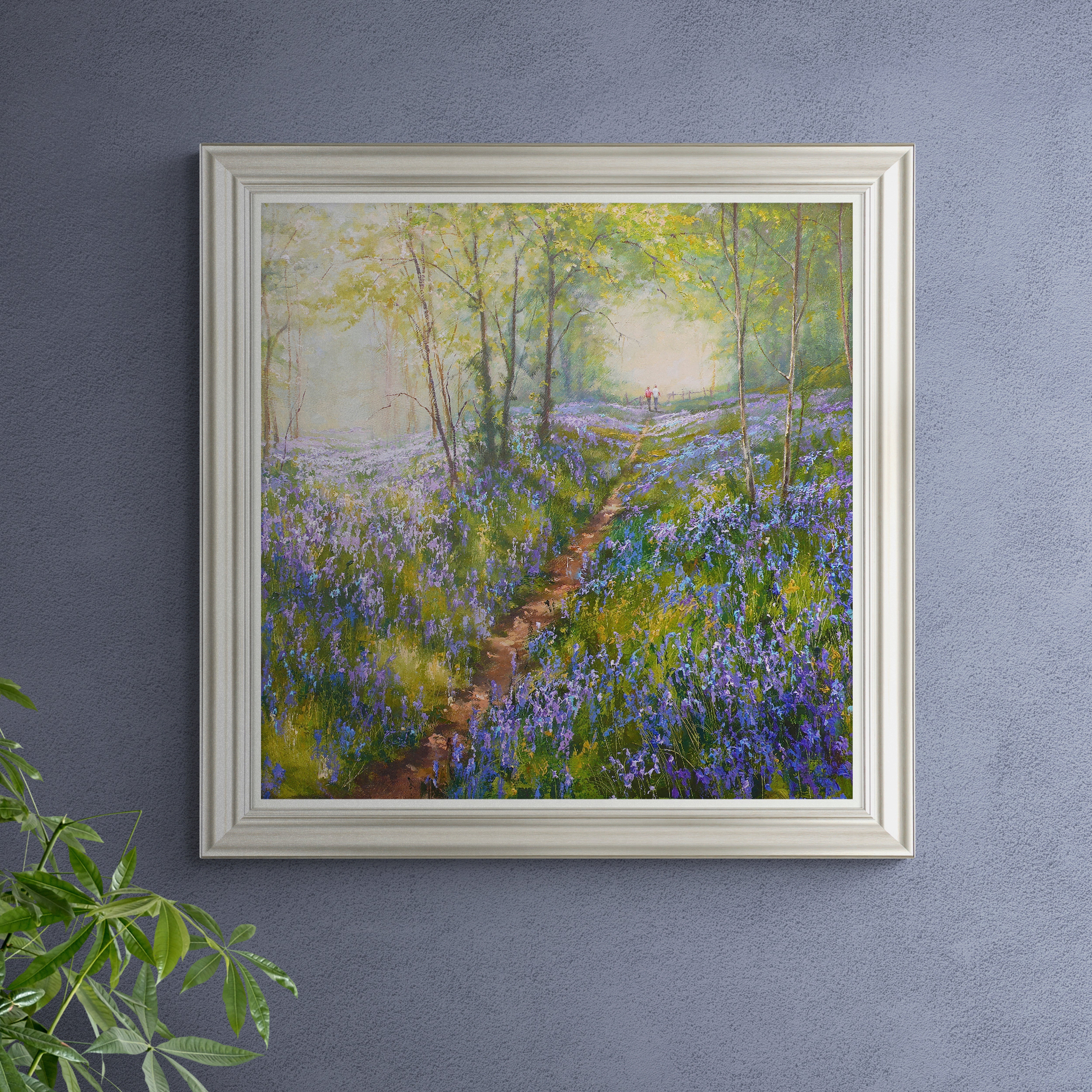 Bluebell Walk by Mark Lambert Framed Print Blue Price Comparisons | Compare The Build