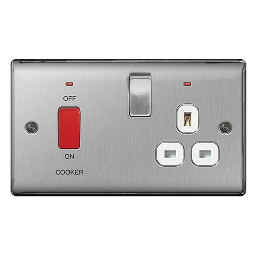 BG Nexus Metal 45 Amp Double Pole Switch Brushed Steel NBS70W Price Comparisons | Compare The Build