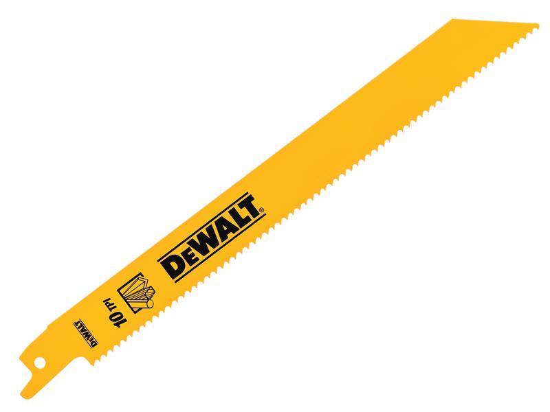 DEWALT DEWDT90383QZ Bi-Metal General Purpose Reciprocating Blade 203mm x 10 TPI (Pack 5) Price Comparisons | Compare The Build