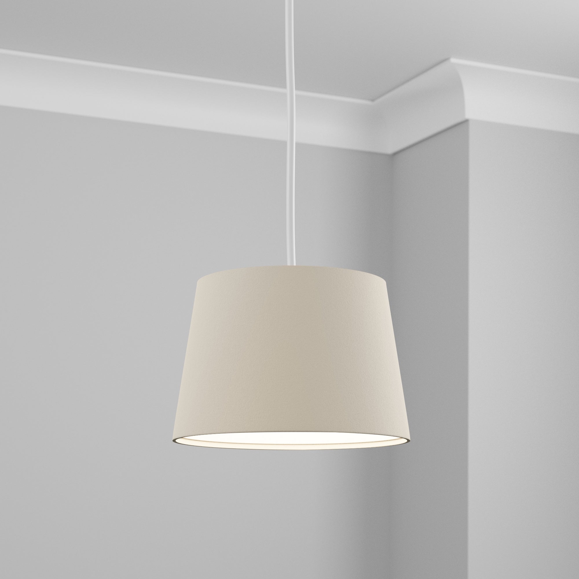 Luna Natural Tapered Shade 27cm Light Brown Price Comparisons | Compare The Build