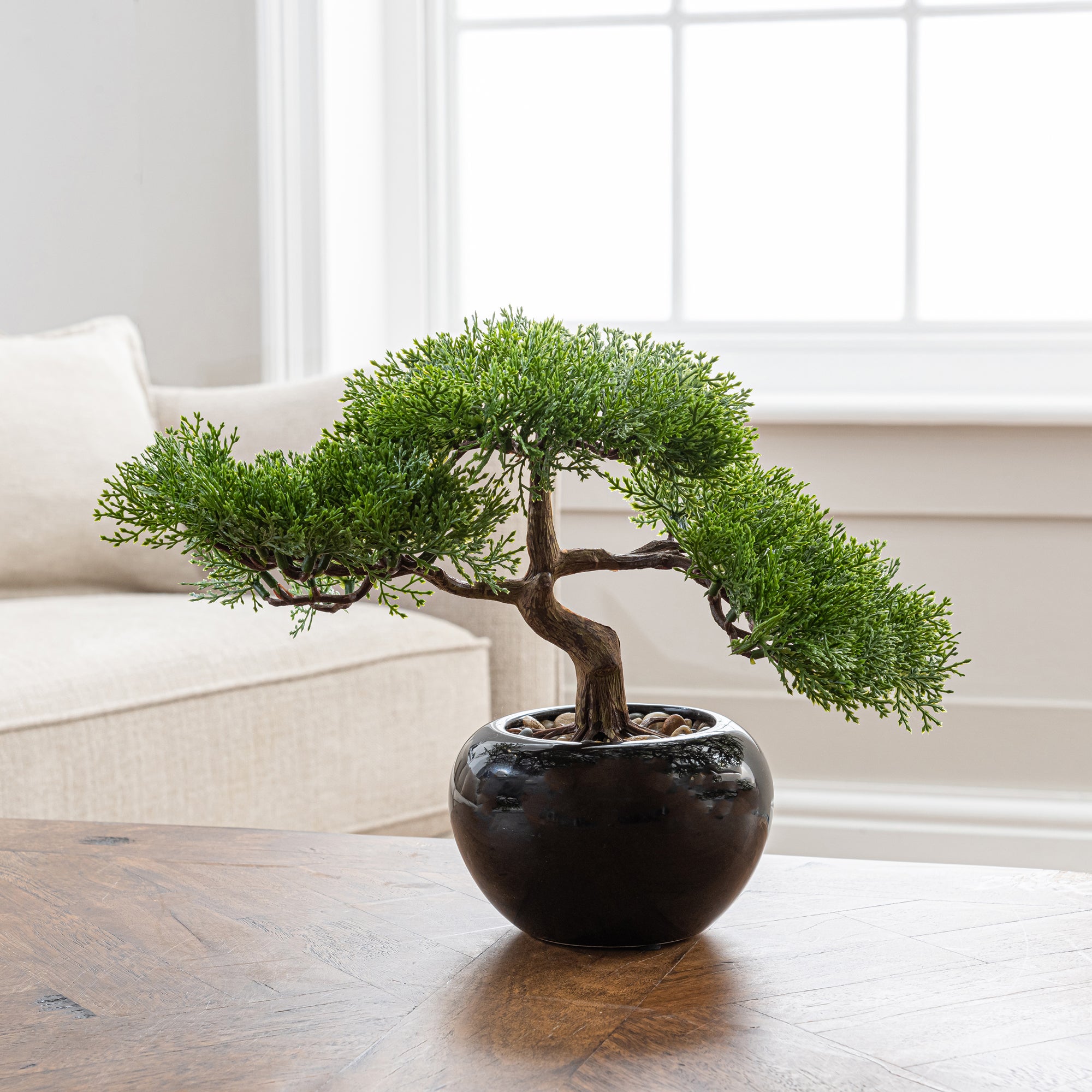 Artificial Bonsai Tree Green in Pot 27cm Green Price Comparisons | Compare The Build