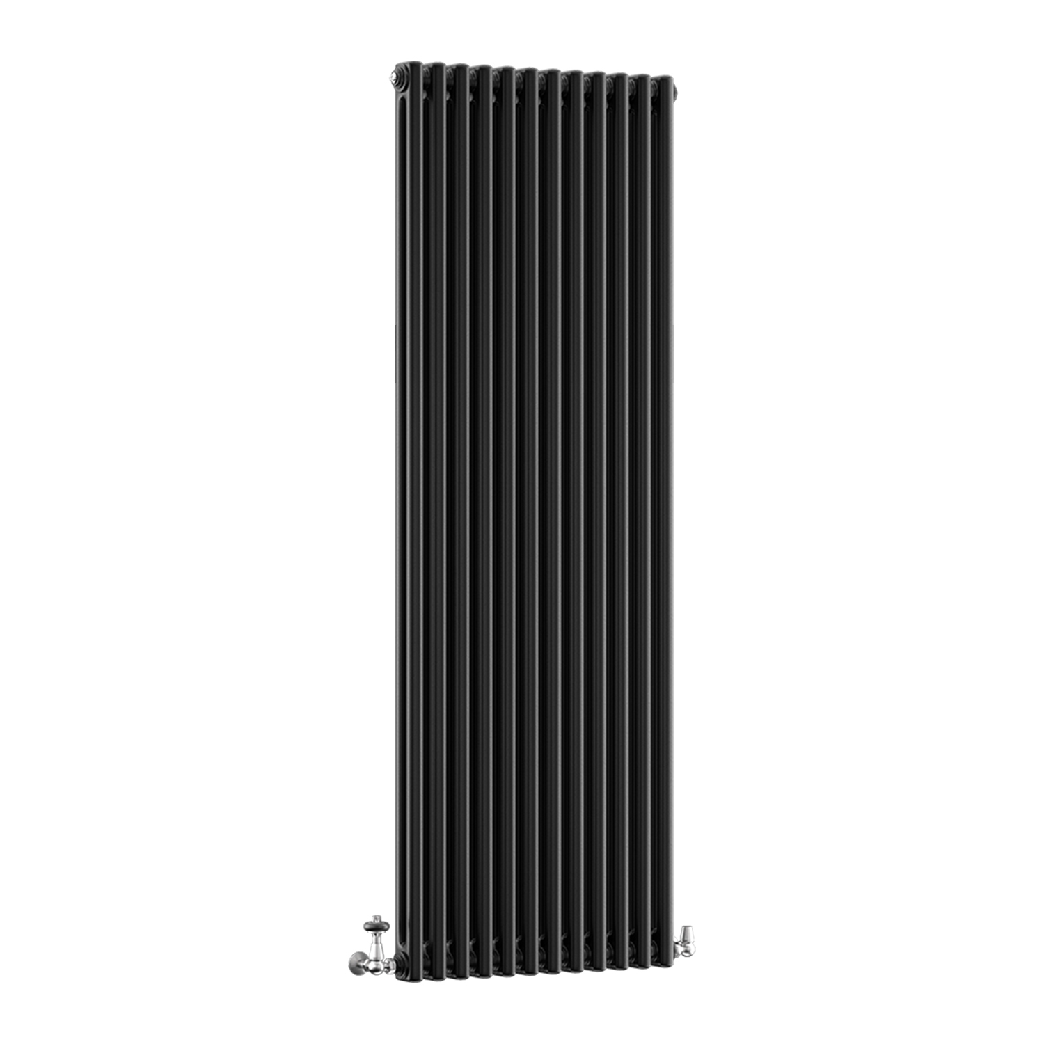 DQ Modus 2 Column Vertical Radiator, Matt Black, 1800mm x 300mm Price Comparisons | Compare The Build