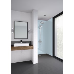 Mermaid Acrylic Soft Blue Matt Single Shower Panel 2440 x 900 x 4mm Price Comparisons | Compare The Build