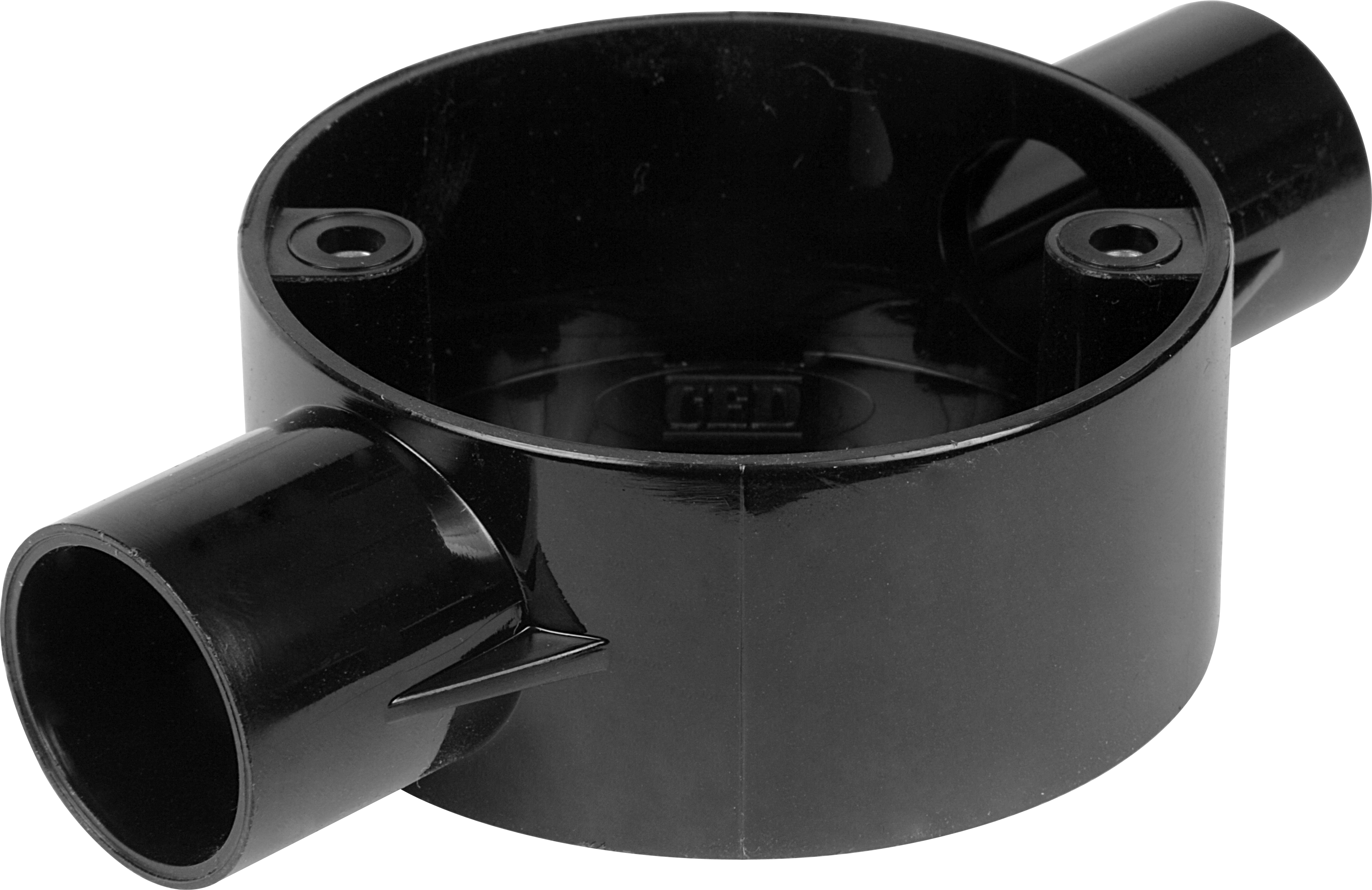 Ced 20mm PVC Conduit Box 2 Way Black Price Comparisons | Compare The Build