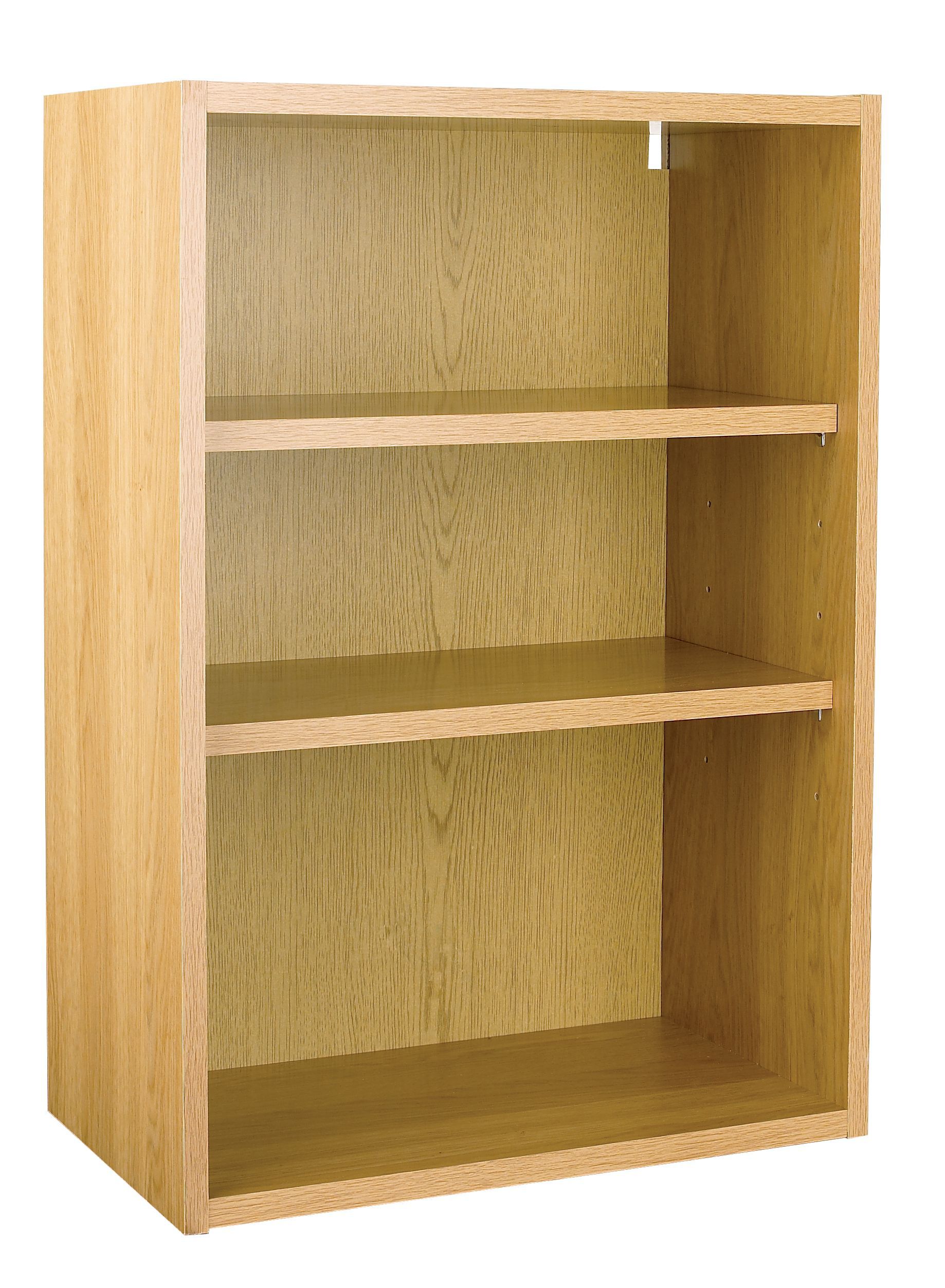 It Kitchens Oak Effect Open Wall Unit, (W)500mm Price Comparisons | Compare The Build