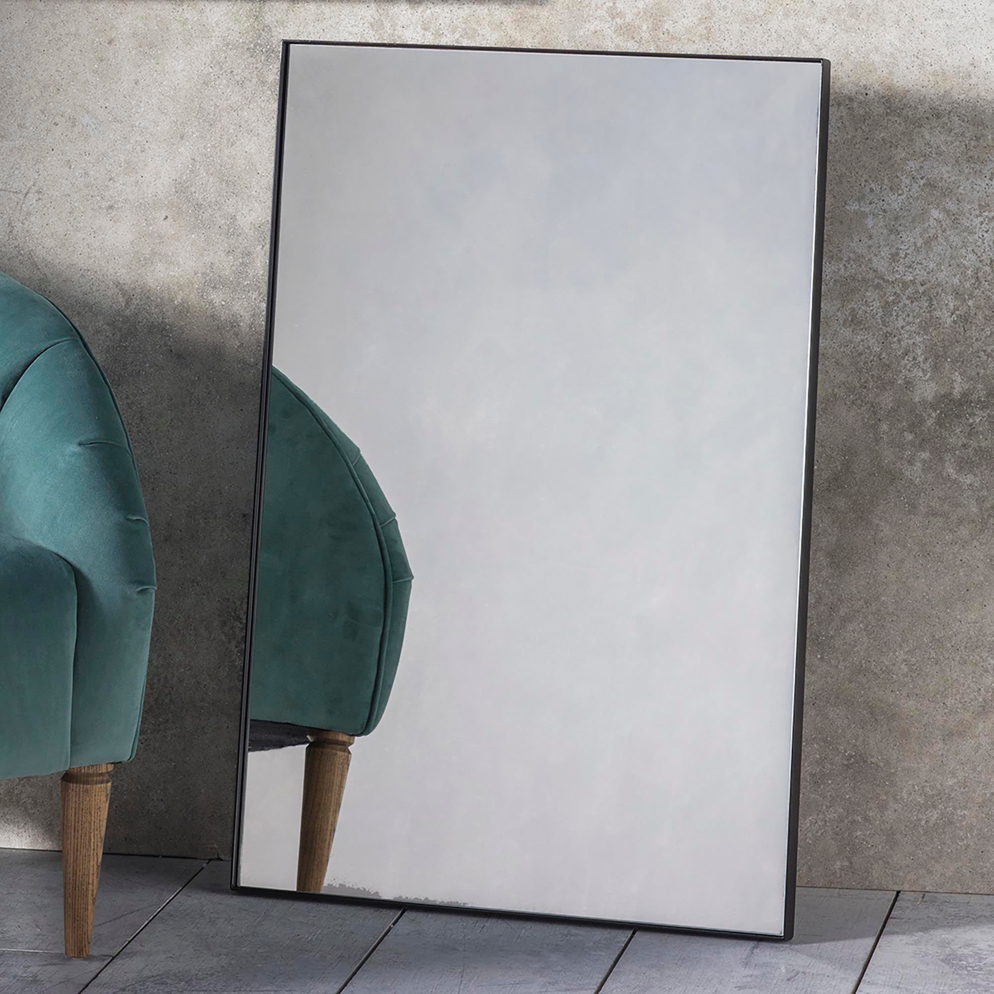 Huntly Free Standing Mirror, 60x90cm Black Price Comparisons | Compare The Build