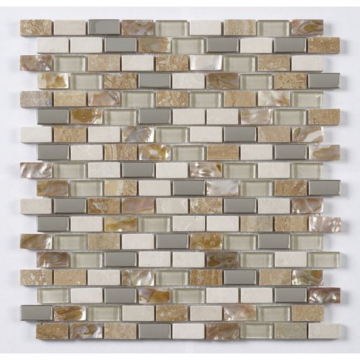 Verona Cream Beige Pearl Mix Mosaic Tile 300 x 300 mm Per Sheet Price Comparisons | Compare The Build