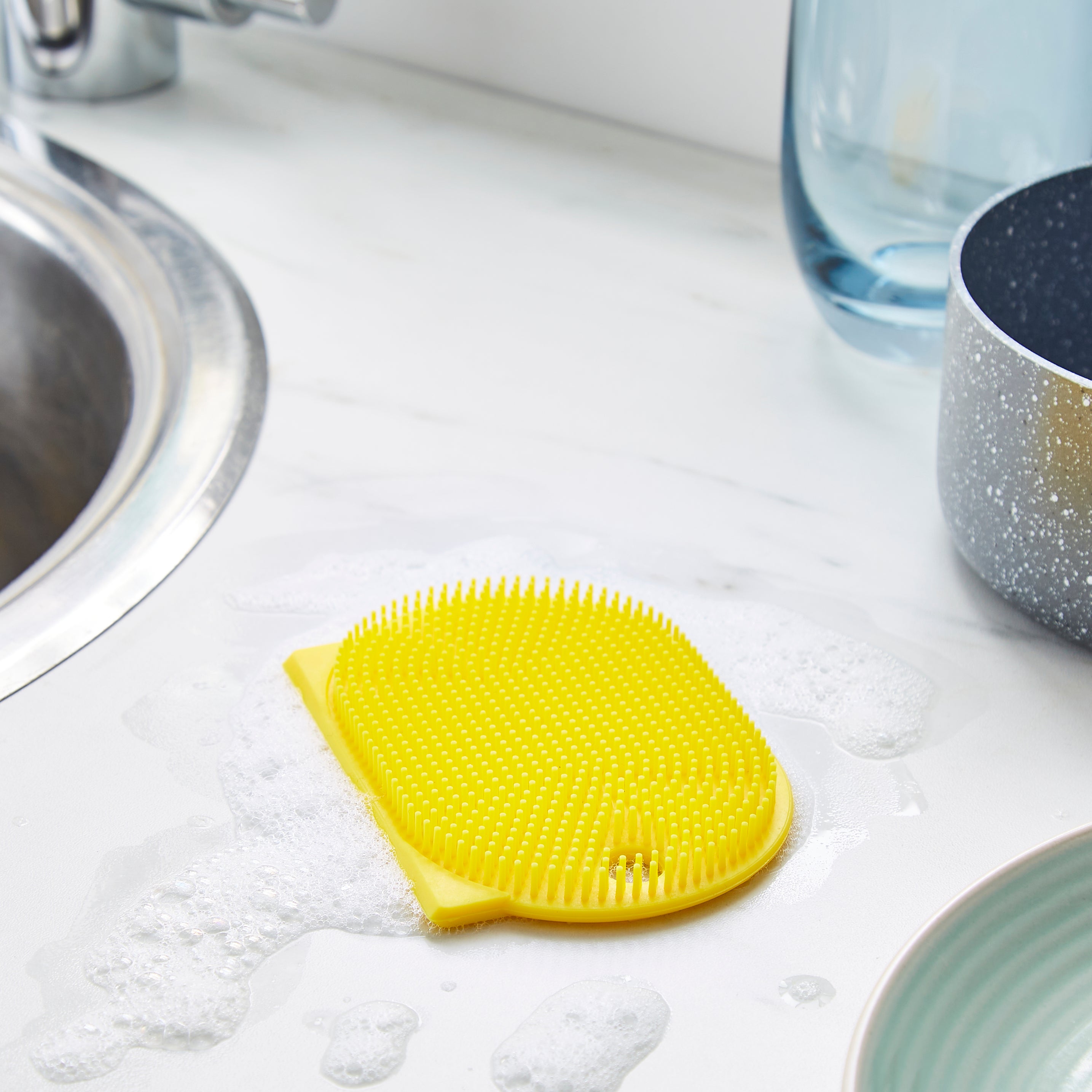 Silicone Dish Scrubber Yellow | Compare The Build