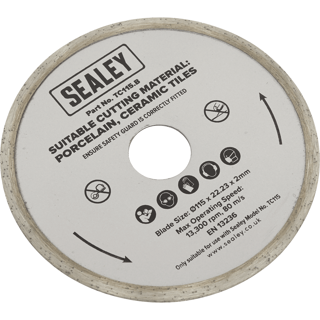 Sealey Replacement Blade for TC115 Tile Cutter 115mm 2mm 22mm Price Comparisons | Compare The Build