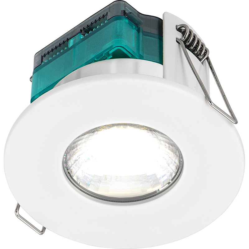 Luceco FType Essence Fire Rated IP65 LED Downlight 5W 500lm 4000K Flat in White Steel Price Comparisons | Compare The Build