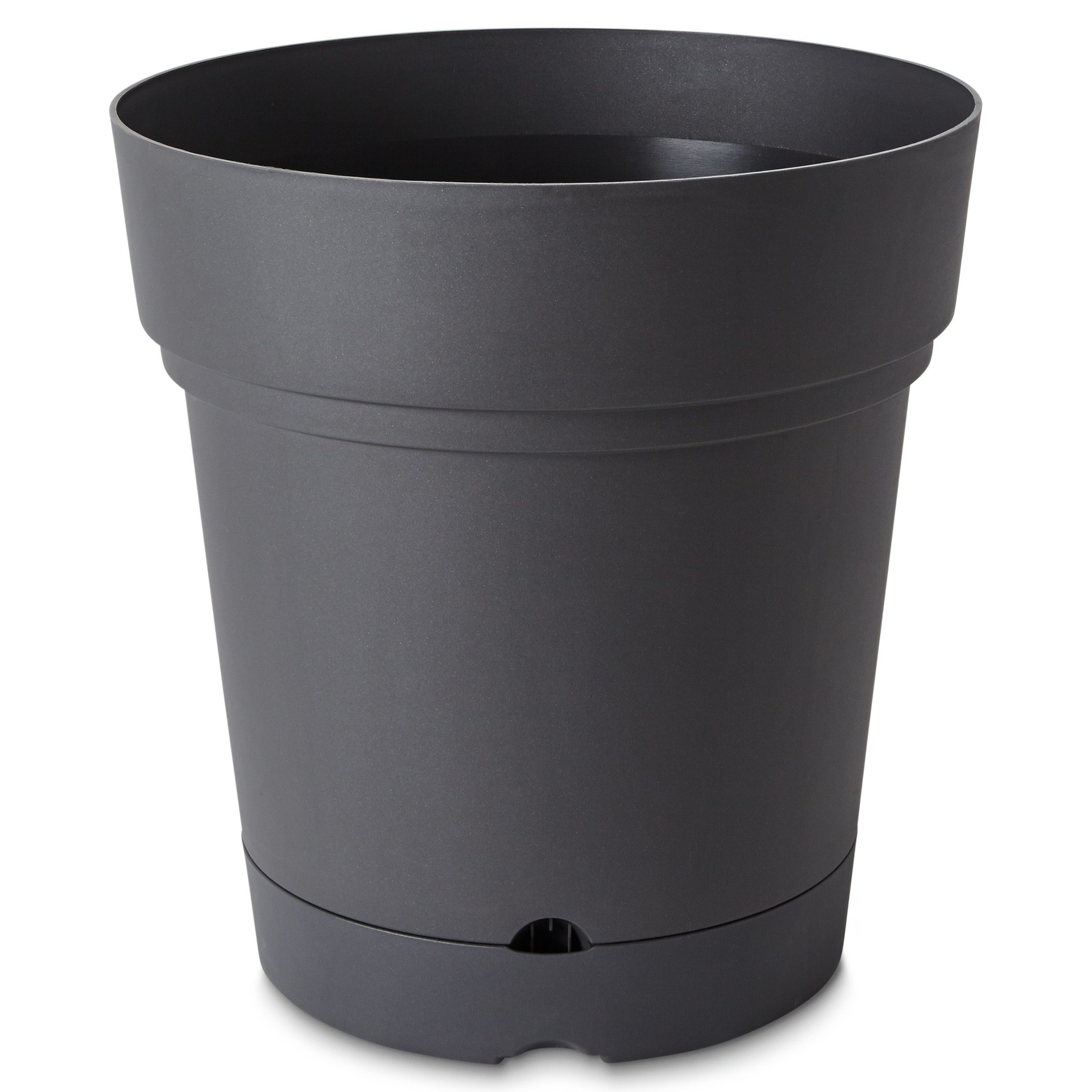 Blooma Nurgul Dark Grey Plastic Round Plant Pot (Dia)58Cm Price Comparisons | Compare The Build