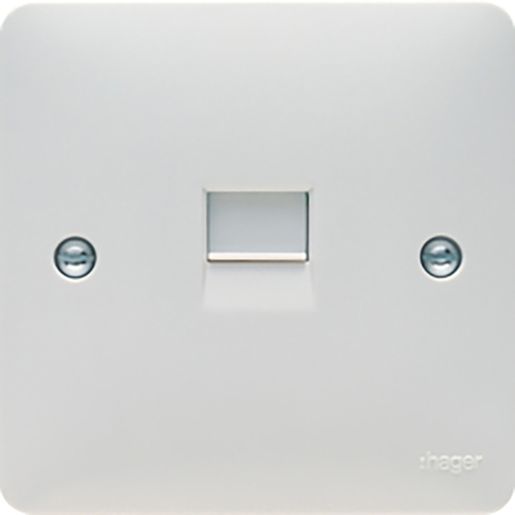Hager Sollysta 1 Gang RJ45 Socket WMRJ45 Price Comparisons | Compare The Build