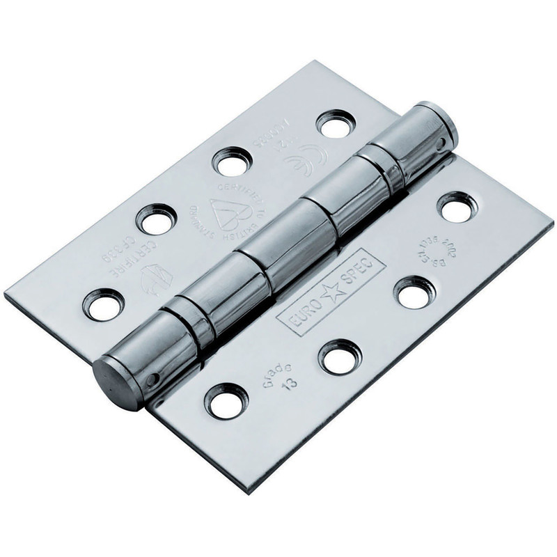 Eurospec British Standard Ball Bearing Hinge Grade 13 Polished (2 Pack) in Stainless Steel Price Comparisons | Compare The Build