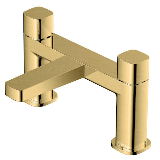 RAK Petit Square Bath Mixer Tap - Brushed Gold Price Comparisons | Compare The Build