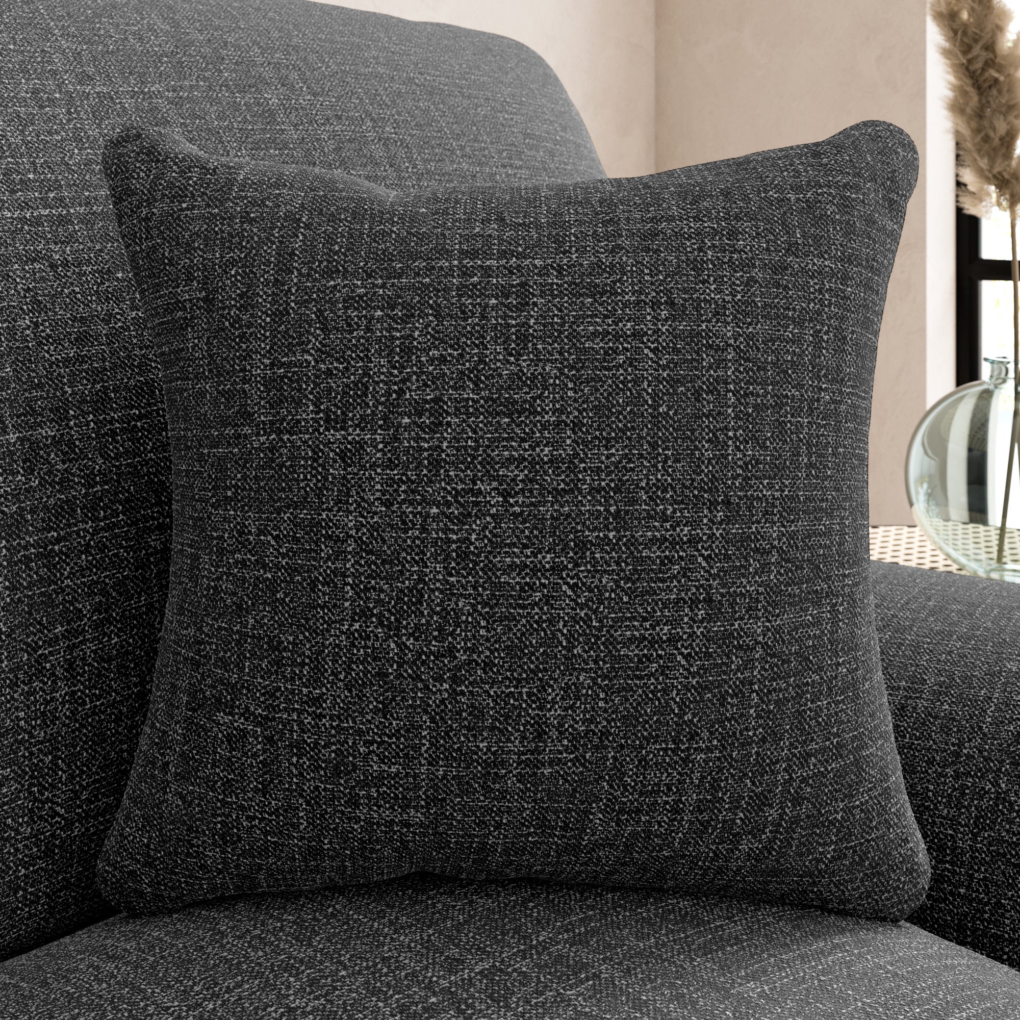 Slub Cotton Scatter Cushion Black Price Comparisons | Compare The Build