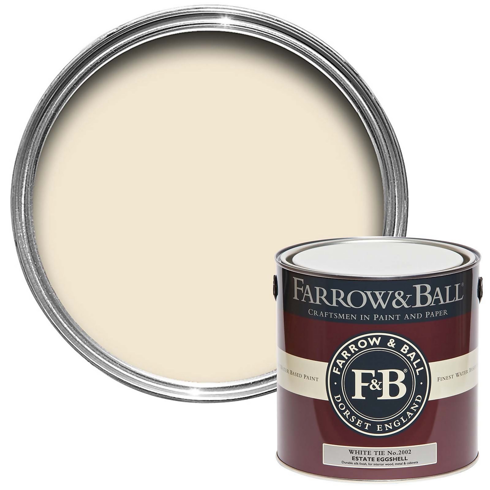 Farrow & Ball Estate Eggshell Paint White Tie - 2.5L Price Comparisons | Compare The Build