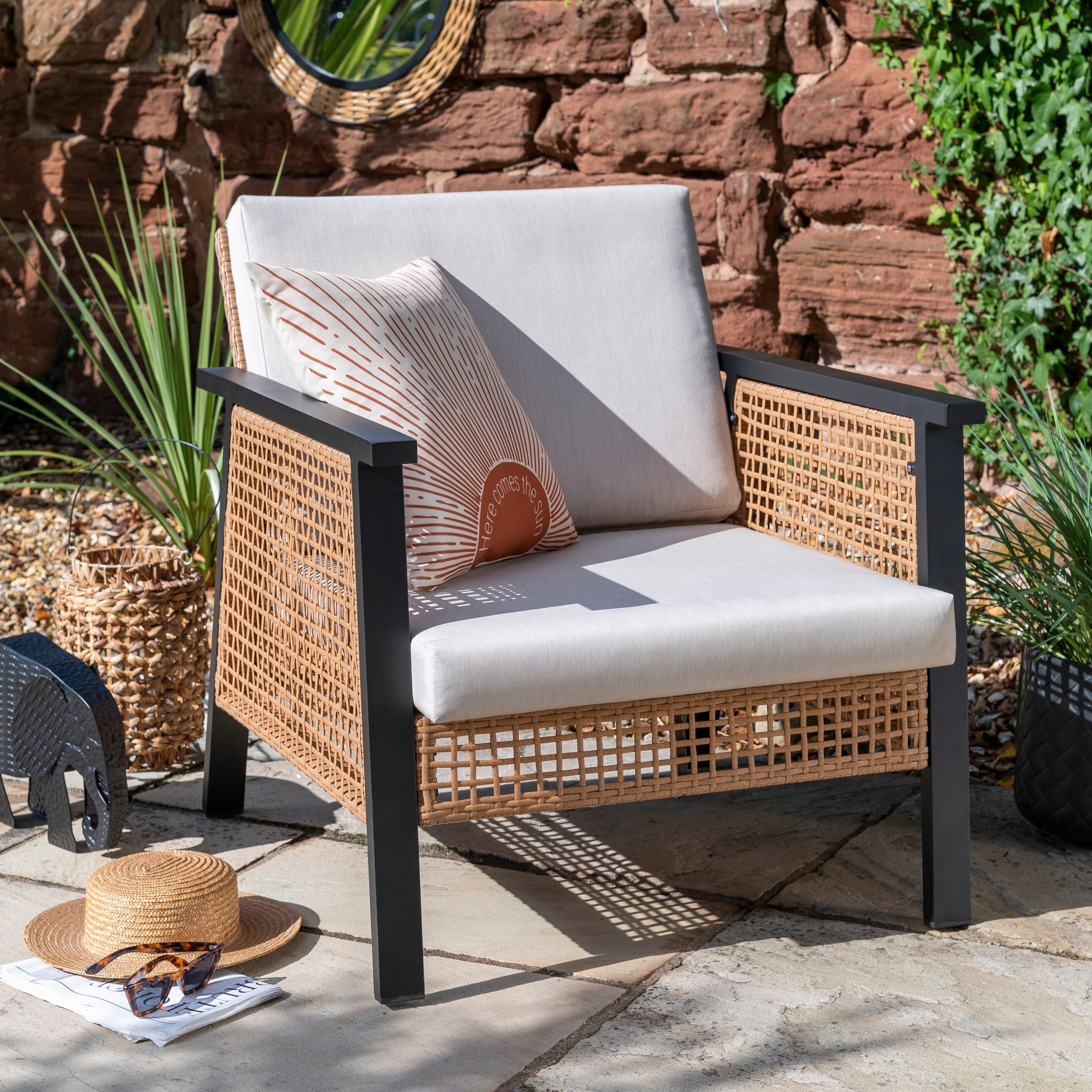 Sulu Garden Chair Brown Price Comparisons | Compare The Build