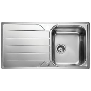 Leisure Albion 1 Bowl Reversible Inset Kitchen Sink - Stainless Steel Price Comparisons | Compare The Build