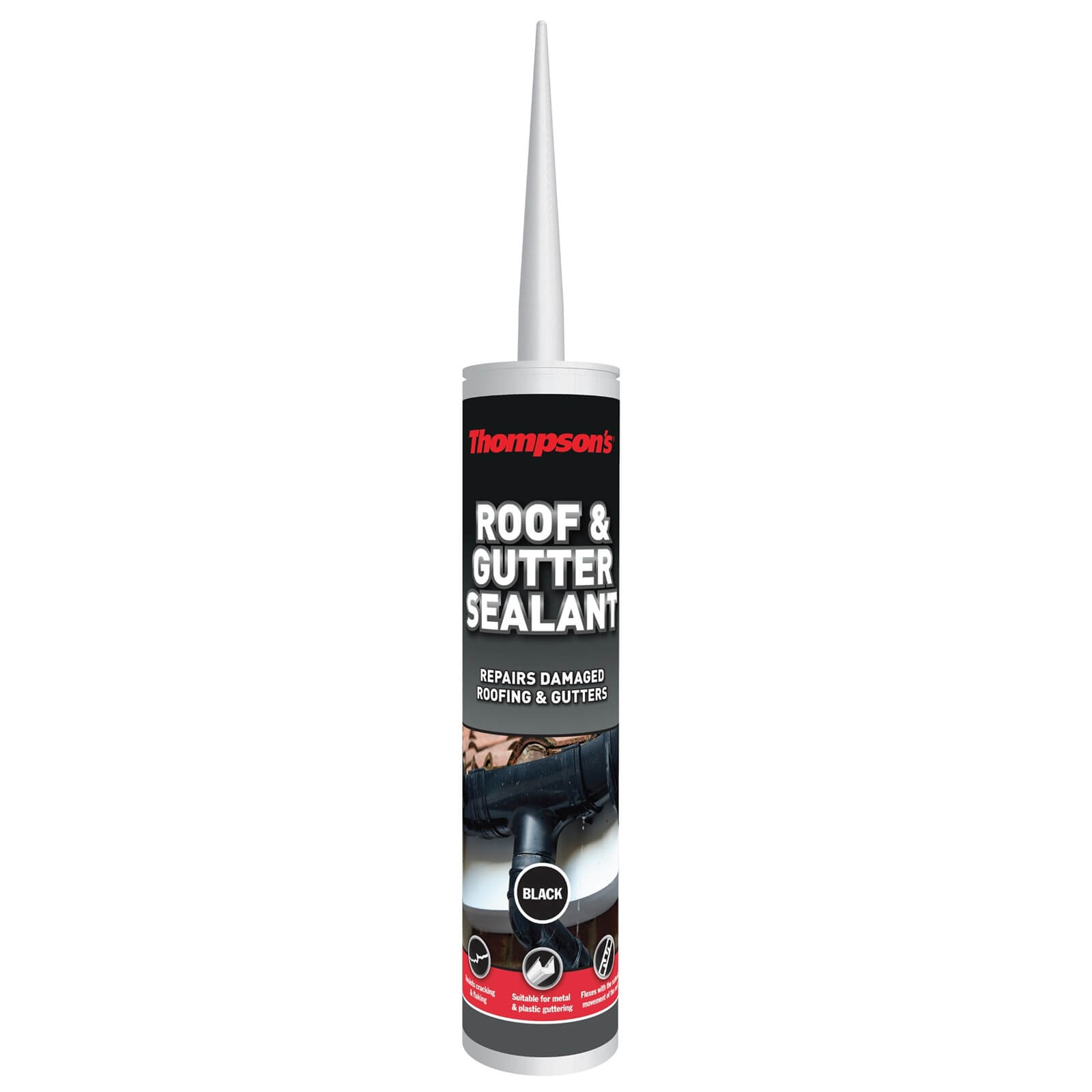 Thompson's Repairs To Roofing & Guttering Black Sealant 310 Ml Price Comparisons | Compare The Build