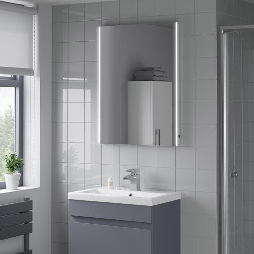 Artis Umbra LED Bathroom Mirror with Demister Pad 800 x 600mm - Mains Power Price Comparisons | Compare The Build