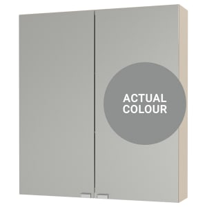 Duarti By Calypso Cascade 600mm Slimline Mirrored 2 Door Wall Hung Unit - Twilight Grey Price Comparisons | Compare The Build