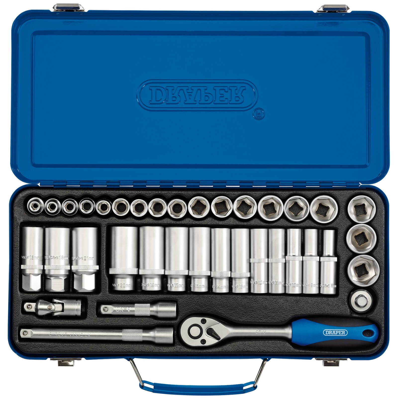 Draper 37 Piece 3/8" Drive Hex Socket Set Metric 3/8" Price Comparisons | Compare The Build