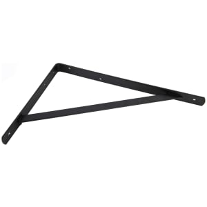 Heavy Duty Matt Black Shelf Bracket - 300 x 210mm Price Comparisons | Compare The Build