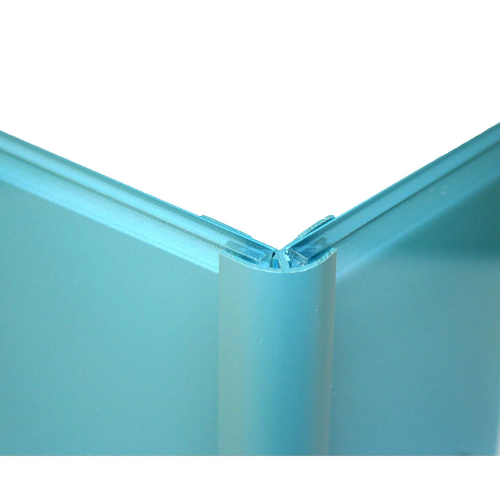 Zenolite Colour Matched PVC External Corner - Splashback Profile - 1250mm - Blue Atoll Price Comparisons | Compare The Build