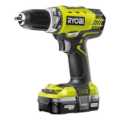 Ryobi One+ Cordless 18V 1.3Ah Li-Ion Drill Driver 1 Battery Rcd18-L13S | Compare The Build