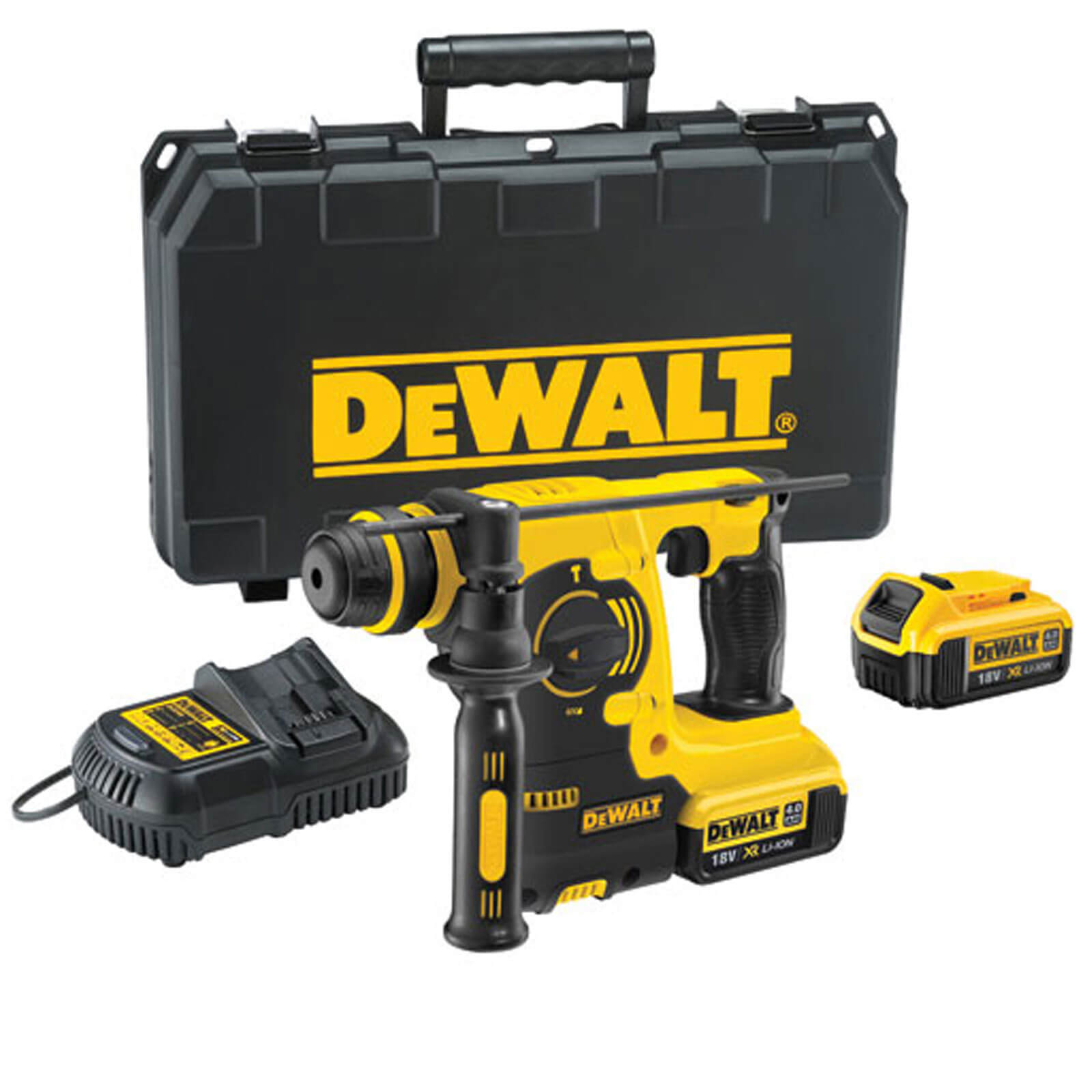 DeWalt DCH253 18v XR Cordless SDS Plus Hammer Drill 2 x 4ah Li-ion Charger Case | Compare The Build