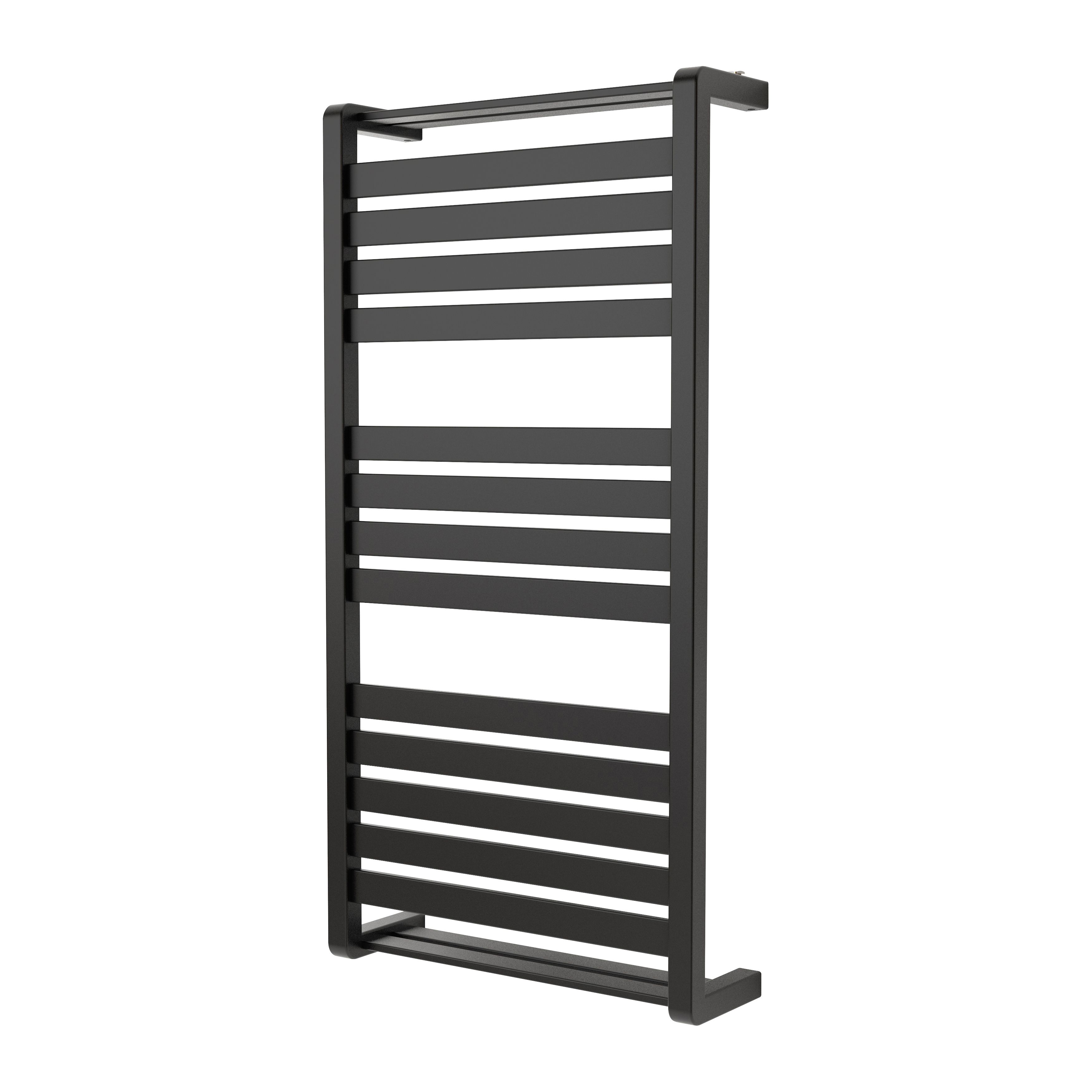 GoodHome Loreto Anthracite 546W Flat Towel Warmer (W)500mm X (H)1000mm Price Comparisons | Compare The Build