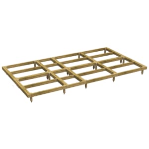 Power Sheds 14 x 8ft Pressure Treated Garden Building Base Kit Price Comparisons | Compare The Build