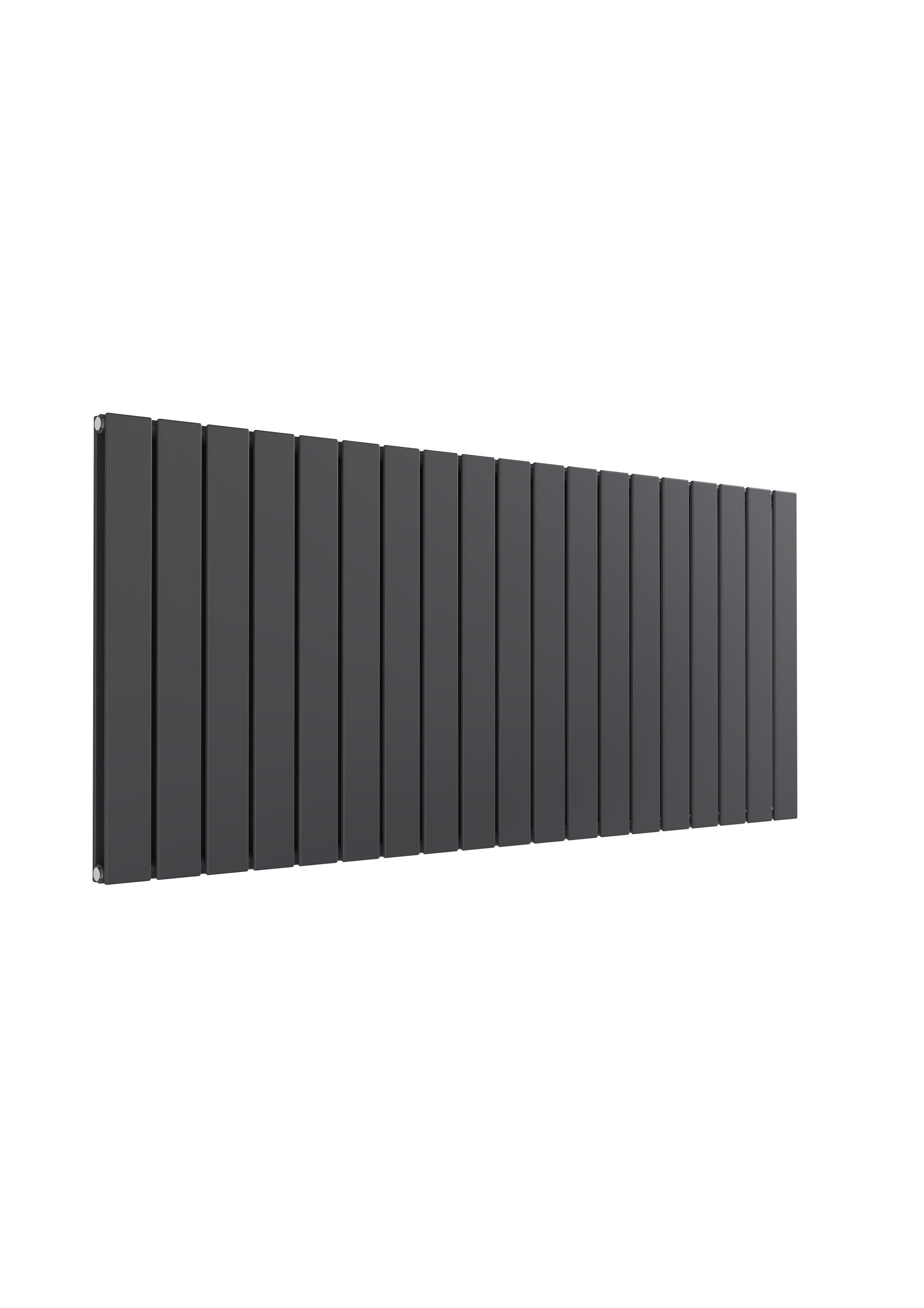 Reina Flat Horizontal Designer Radiator, Anthracite, 600mm x 1402mm Price Comparisons | Compare The Build