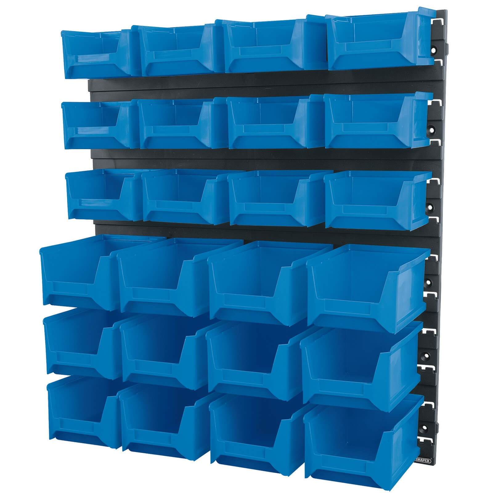 Draper Wall Storage Unit with 24 Bins Small / Medium | Compare The Build